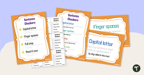 Image of Sentence Checker Posters and Checklist