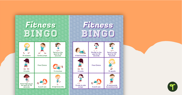 Fitness Bingo teaching resource