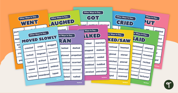 Image of Action Verbs Poster