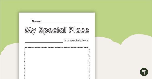 Preview image for My Special Place – Assessment Worksheet - teaching resource