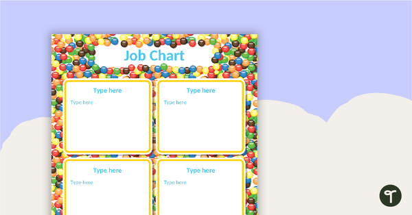 Chocolate Buttons - Job Chart teaching resource