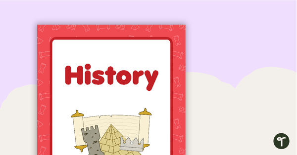 Preview image for History Book Cover - Version 2 - teaching resource