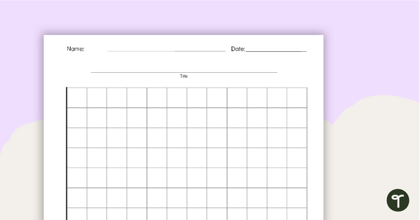 Preview image for Blank Graph Template - teaching resource