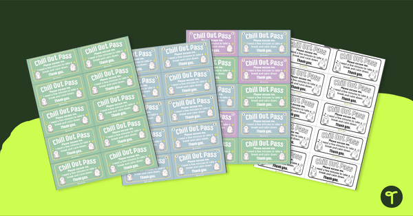 Preview image for Chill Out Passes - teaching resource