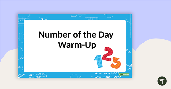 Image of Number of the Day Warm-Up PowerPoint