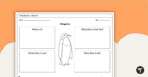 Preview image for Informative Text Structure - Sorting Activity (Penguins) - teaching resource