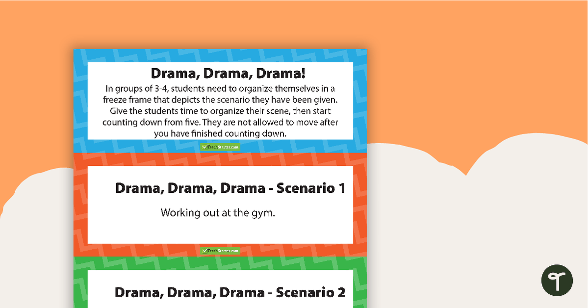 Drama, Drama, Drama Scenario Cards teaching resource