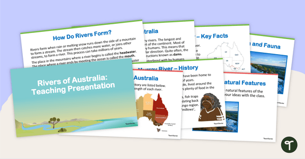 Natural Features of Australia - Rivers teaching resource