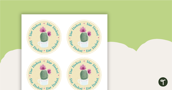 Go to Cactus - Star Student Badges teaching resource