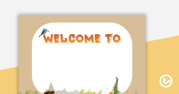 Go to Animals - Welcome Sign and Name Tags teaching resource