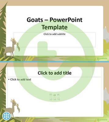 Goats – PowerPoint Template teaching resource