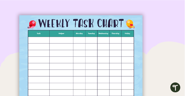 Go to Friends of a Feather - Weekly Task Chart teaching resource