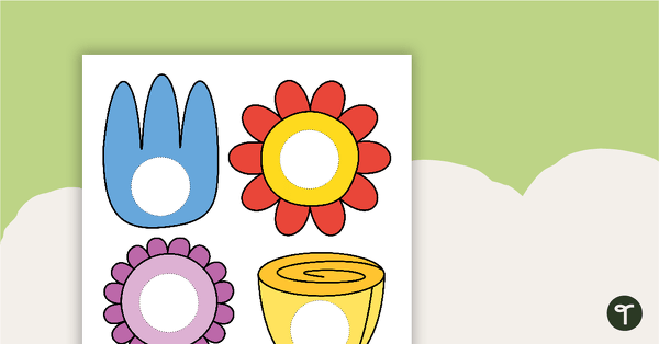 Go to Thanks For Helping Us Grow Flower Templates teaching resource