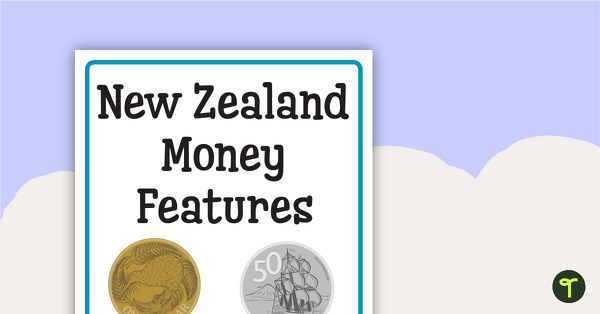 Individual Coin Posters with Features (New Zealand Currency) teaching resource