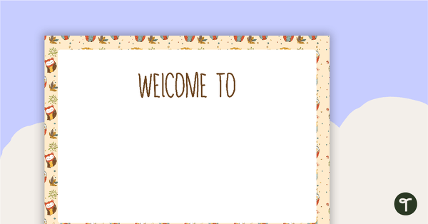 Go to Owls Pattern - Welcome Sign and Name Tags teaching resource