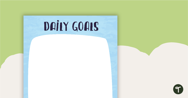 Friends of a Feather - Daily Goals teaching resource