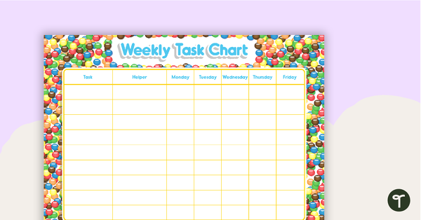 Go to Chocolate Buttons - Weekly Task Chart teaching resource
