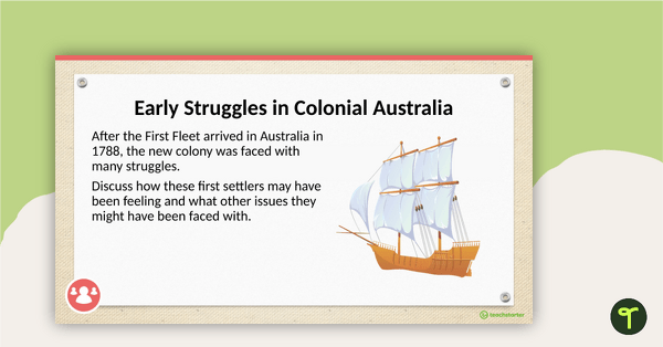 Problems in the Australian Colonies PowerPoint teaching resource