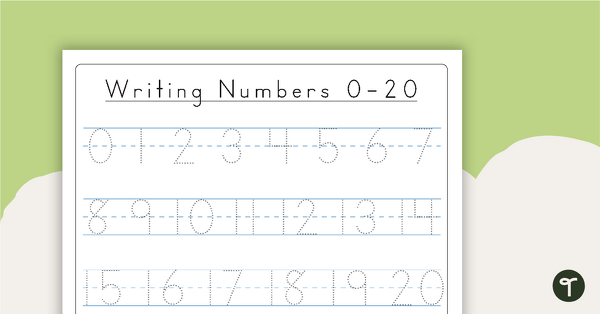 去跟踪数字0-20教学资源