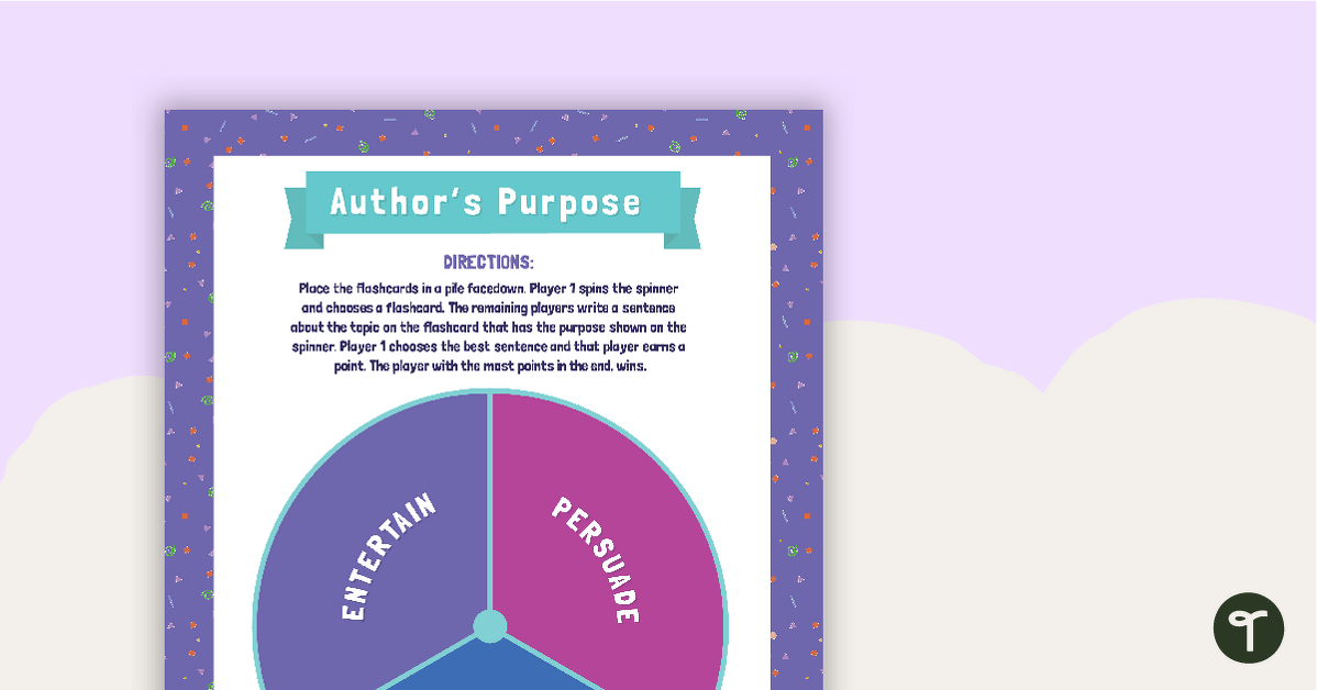 Author's Purpose Flashcards