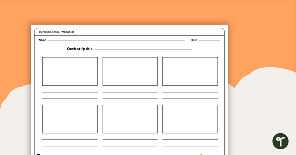 Go to Blank Comic Strip Template teaching resource