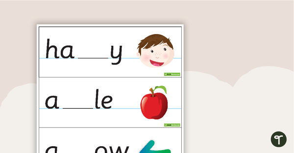 Double Letter Cards teaching resource