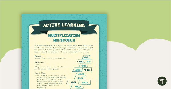 Preview image for Multiplication Hopscotch Active Learning - teaching resource