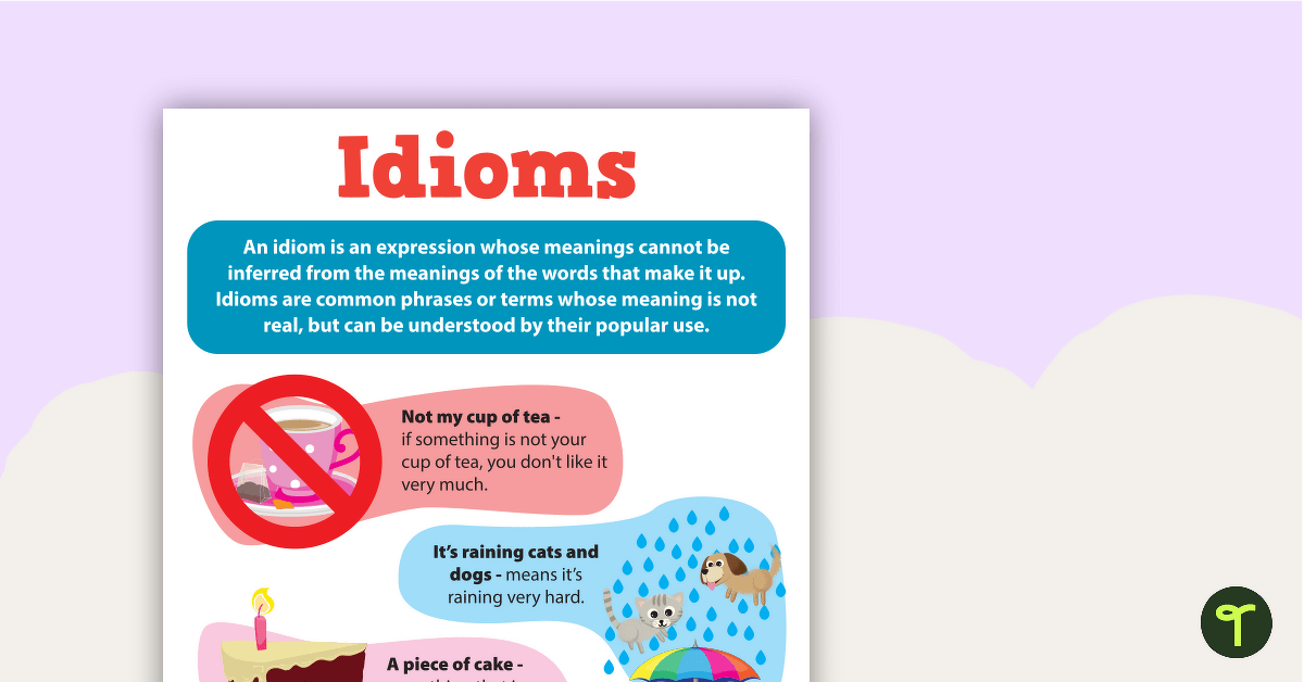 idiom pictures and meanings