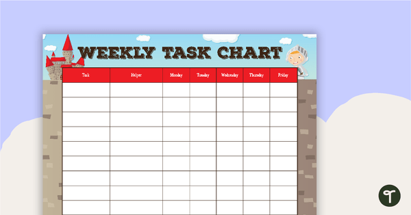 Go to Fairy Tales and Castles - Weekly Task Chart teaching resource