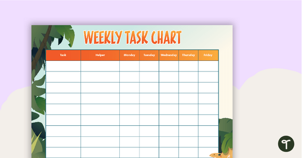 Go to Dinosaurs - Weekly Task Chart teaching resource
