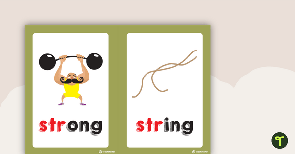 Preview image for Str Blend Flashcards - teaching resource