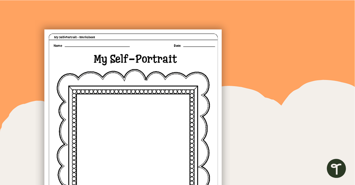 Self-Portrait Worksheet teaching resource