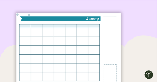 Go to Chevrons Printable Teacher Diary - Monthly Overview teaching resource
