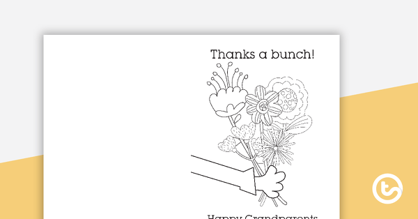 Go to Thanks a bunch! - Grandparents Day Card teaching resource