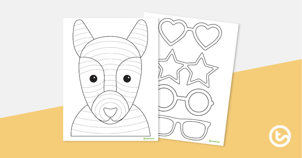 Preview image for Funky Dog Craft Template - teaching resource