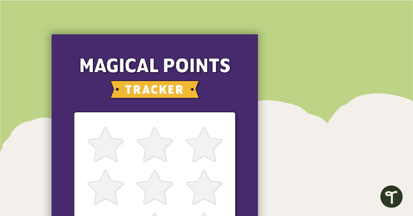 Mystery Student Magical Points Tracker teaching resource
