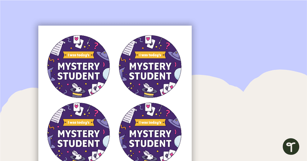 Go to Mystery Student Badges teaching resource