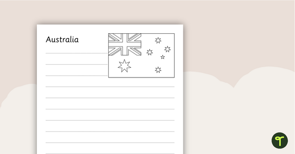 Go to Oceania Flags Worksheets - BW teaching resource