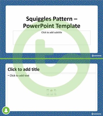 Go to Squiggles Pattern – PowerPoint Template teaching resource