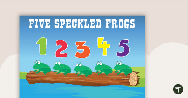 Five Speckled Frogs - Poster teaching resource