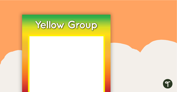 Rainbow - Grouping Posters teaching resource