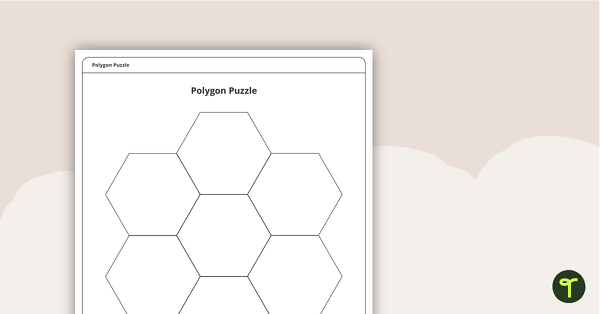 Image of Polygon Puzzle - Blank Template