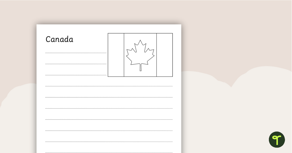 North American Flags Worksheets - BW teaching resource