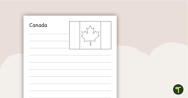 North American Flags Worksheets - BW teaching resource