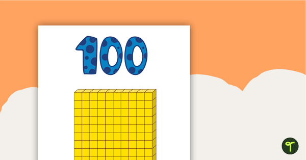Go to Hundreds Number, Word, and Base-10 Block Posters teaching resource