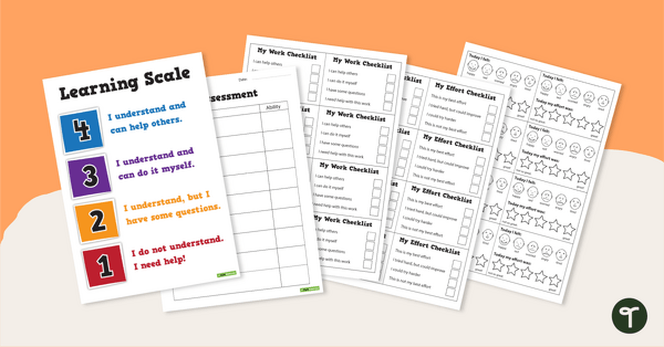 Preview image for Learning Scale and Self-Assessment Checklists - teaching resource
