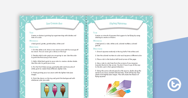Visual Art Elements Activity Task Cards teaching resource