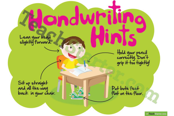 Handwriting Hints Poster teaching resource
