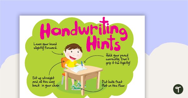 Preview image for Handwriting Hints Poster - teaching resource