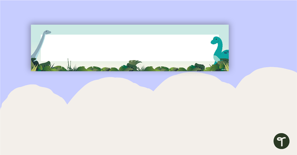 Go to Dinosaurs - Display Banner teaching resource
